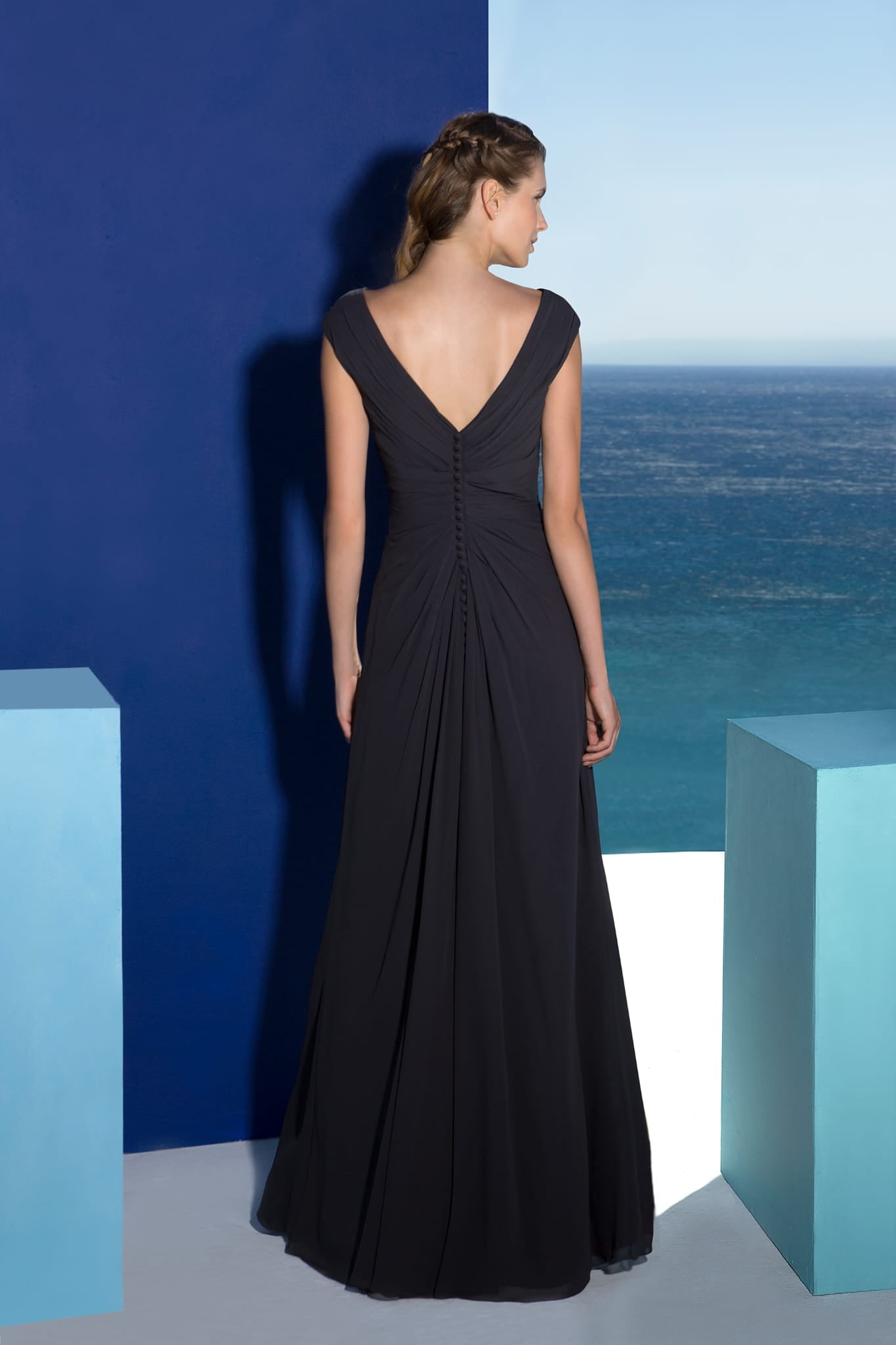 Greek Goddess Pleated Maxi Dress