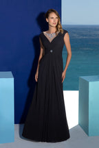 Greek Goddess Pleated Maxi Dress