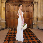One-Shoulder Lace Wedding Gown